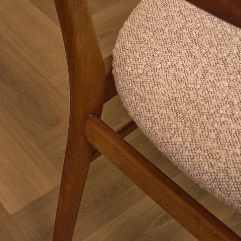 Danish dining chairs in teak & beech by Farstrup, model '210'