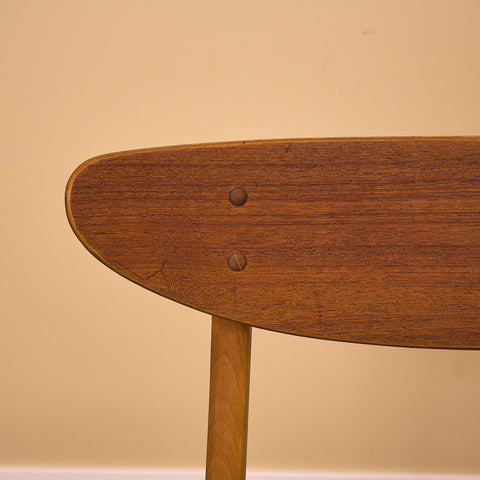 Danish dining chairs in teak & beech by Farstrup, model '210'