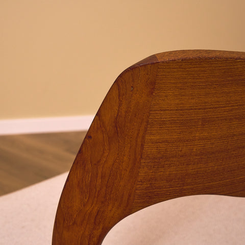 Danish set of dining chairs in teak, 'model 71' by Niels O. Moller for J.L. Møllers Møbelfabrik