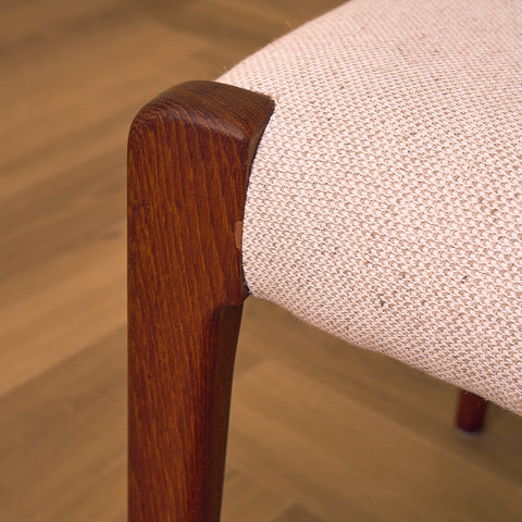 Danish set of dining chairs in teak, 'model 71' by Niels O. Moller for J.L. Møllers Møbelfabrik