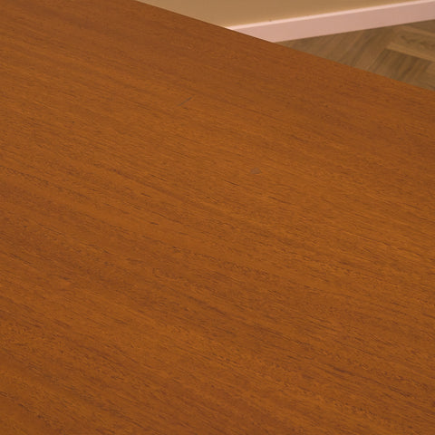 Large Danish rectangular dining table in teak & oak by Borge Mogensen