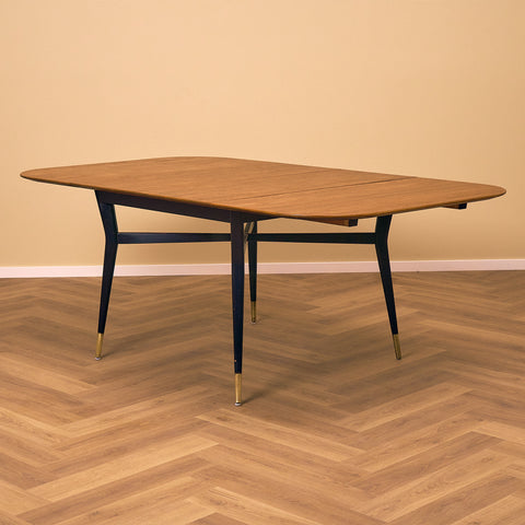 Swedish dining table in teak