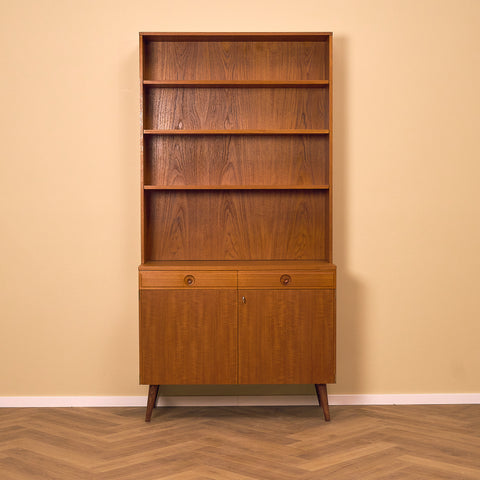 Swedish bookshelf in teak by Bertil Fridhagen for Bodafors