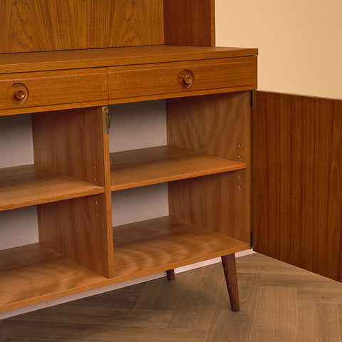 Swedish bookshelf in teak by Bertil Fridhagen for Bodafors