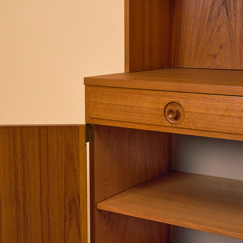 Swedish bookshelf in teak by Bertil Fridhagen for Bodafors