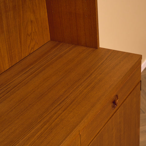 Swedish bookshelf in teak by Bertil Fridhagen for Bodafors