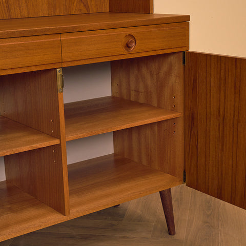 Swedish bookshelf in teak by Bertil Fridhagen for Bodafors