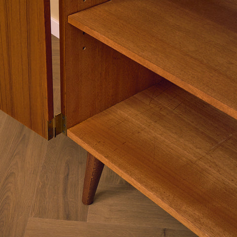 Swedish bookshelf in teak by Bertil Fridhagen for Bodafors