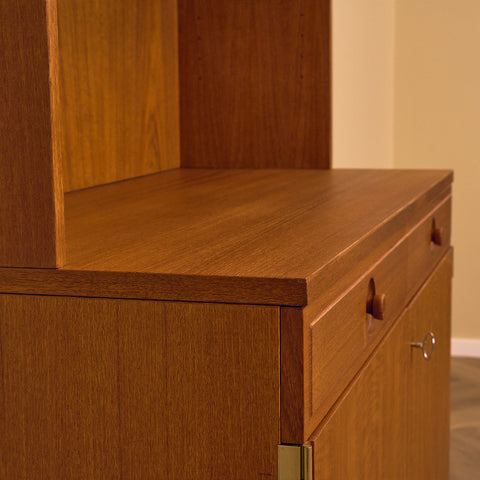 Swedish bookshelf in teak by Bertil Fridhagen for Bodafors