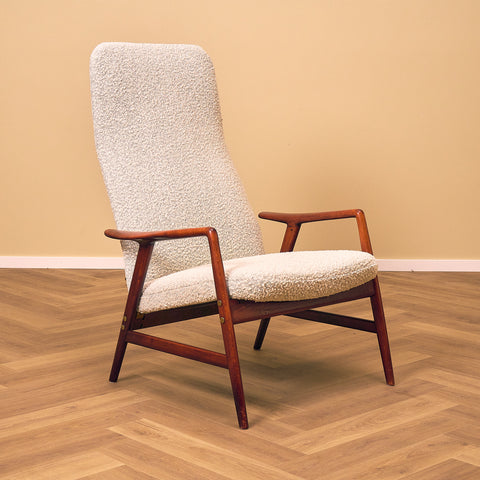 Swedish armchair in solid beech wood by Alf Svensson, model "Kontur"