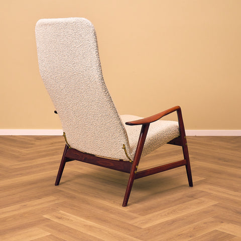 Swedish armchair in solid beech wood by Alf Svensson, model "Kontur"