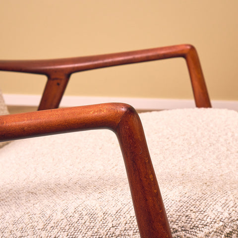 Swedish armchair in solid beech wood by Alf Svensson, model "Kontur"