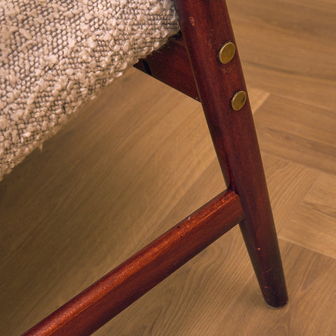 Swedish armchair in solid beech wood by Alf Svensson, model "Kontur"