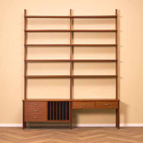 Swedish bookshelf in teak
