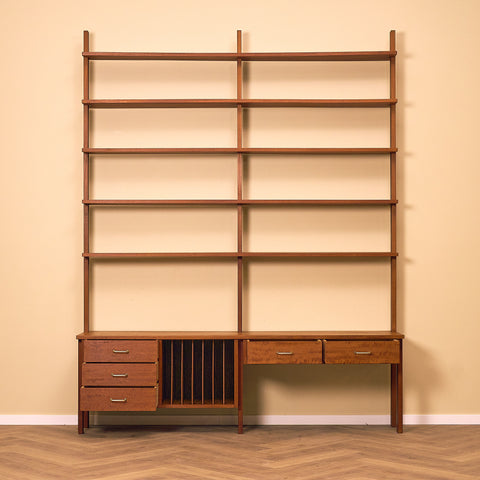 Swedish bookshelf in teak
