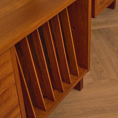 Swedish bookshelf in teak