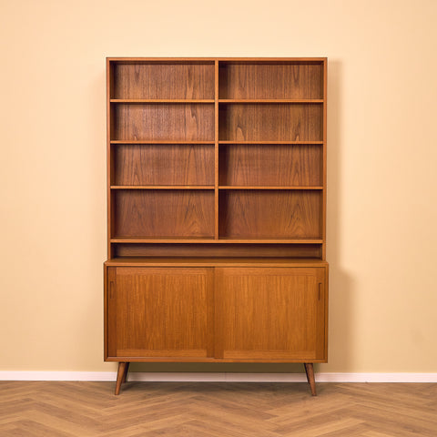 Swedish bookshelf in teak by Wirserums Nya Möbelfabrik