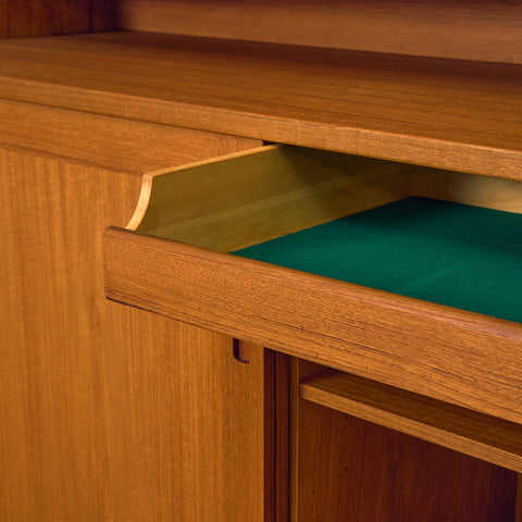 Swedish bookshelf in teak by Wirserums Nya Möbelfabrik