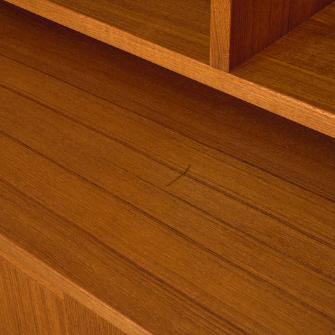 Swedish bookshelf in teak by Wirserums Nya Möbelfabrik