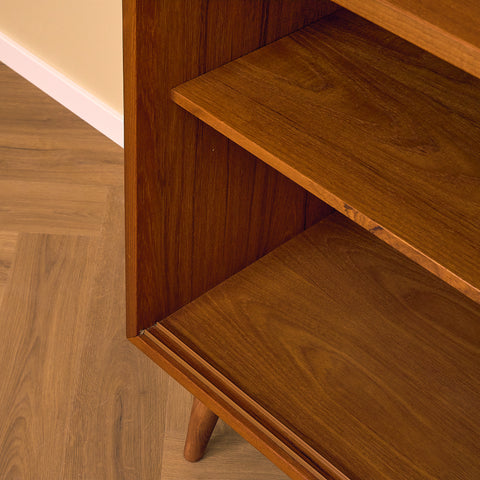 Swedish bookshelf in teak by Wirserums Nya Möbelfabrik