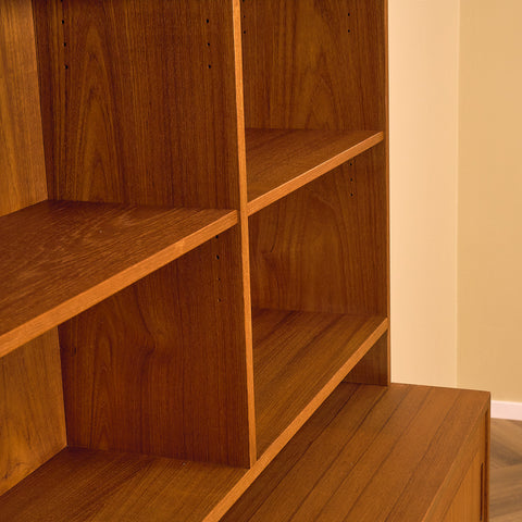 Swedish bookshelf in teak by Wirserums Nya Möbelfabrik