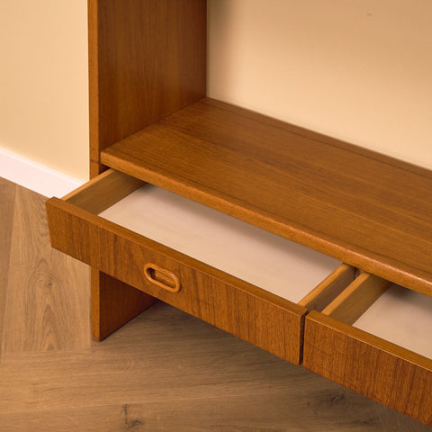 Swedish bookshelf in teak