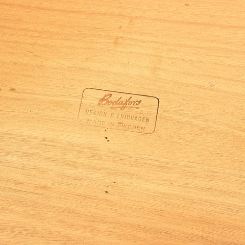 Swedish side tables in teak by B. Fridhagen for Bodafors