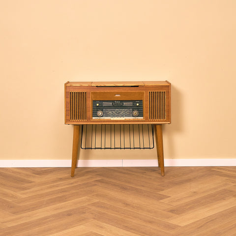 Swedish gramophone in teak and beech
