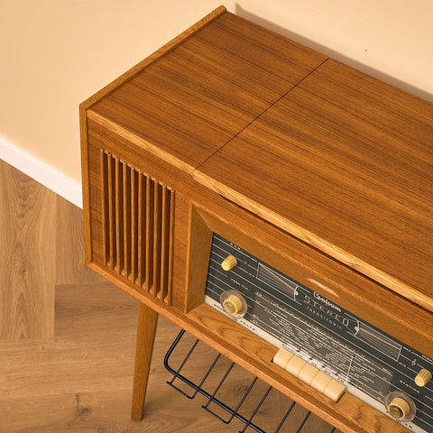 Swedish gramophone in teak and beech