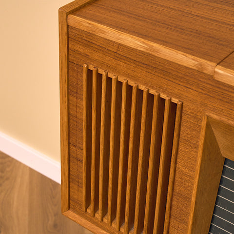 Swedish gramophone in teak and beech