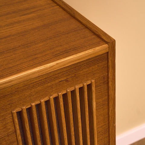 Swedish gramophone in teak and beech