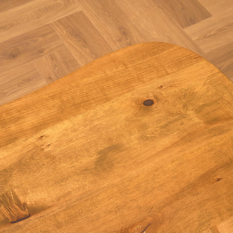 Swedish side table in beech & elm