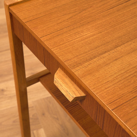 Swedish bedside table in teak and beech