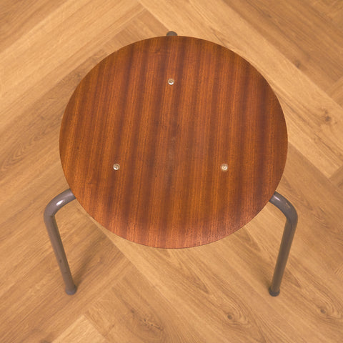 German stool in mahogany