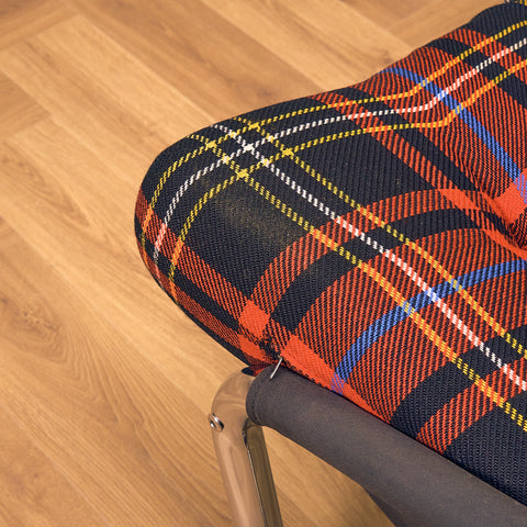 French armchair in chrome by Roche Bobois