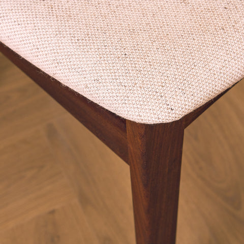 Danish dining chairs in teak & walnut by Silkeborg møbelfabrik A/S