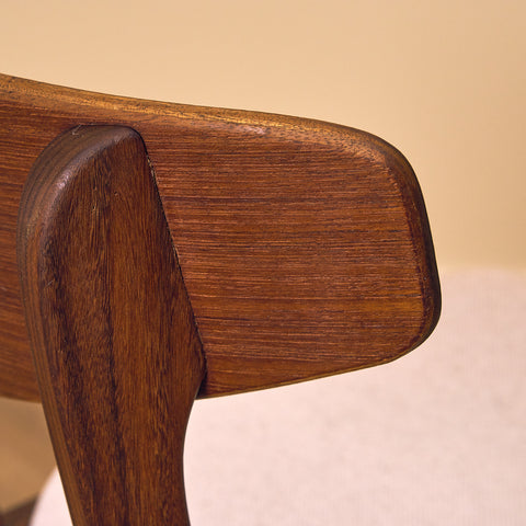 Danish dining chairs in teak & walnut by Silkeborg møbelfabrik A/S