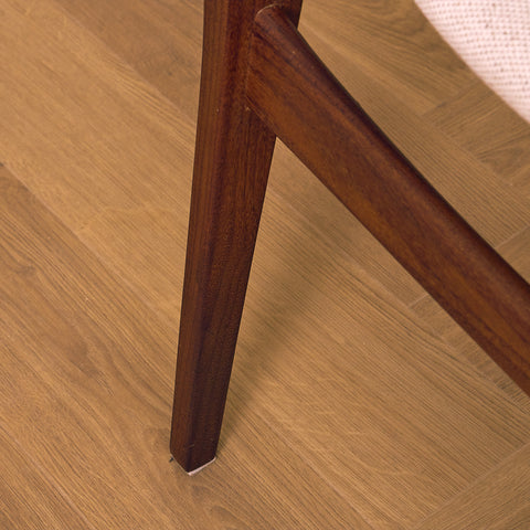 Danish dining chairs in teak & walnut by Silkeborg møbelfabrik A/S