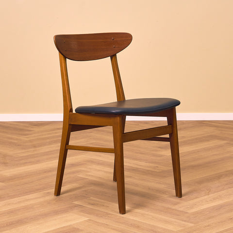 Danish dining chairs in teak & beech by Farstrup, model 210