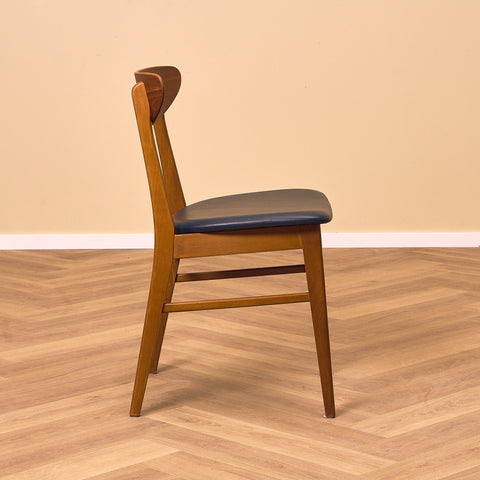 Danish dining chairs in teak & beech by Farstrup, model 210