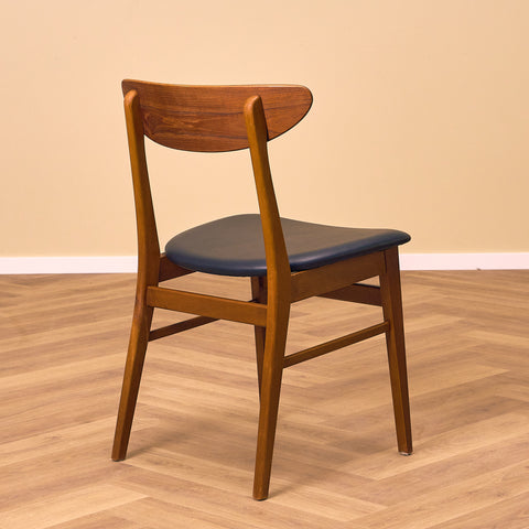 Danish dining chairs in teak & beech by Farstrup, model 210