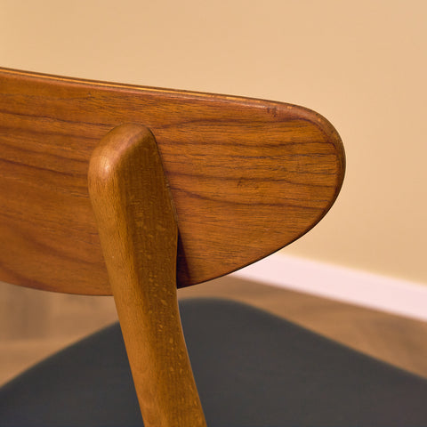 Danish dining chairs in teak & beech by Farstrup, model 210