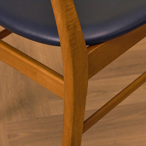 Danish dining chairs in teak & beech by Farstrup, model 210
