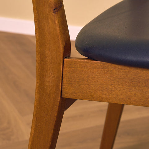 Danish dining chairs in teak & beech by Farstrup, model 210