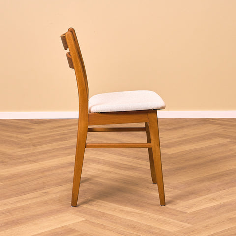 Danish dining chairs in oak and beech by Findahl