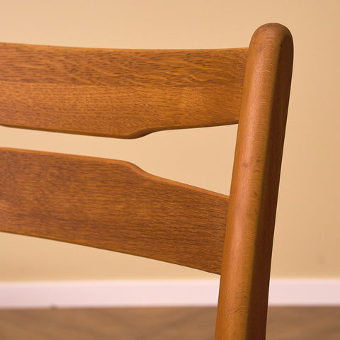 Danish dining chairs in oak and beech by Findahl