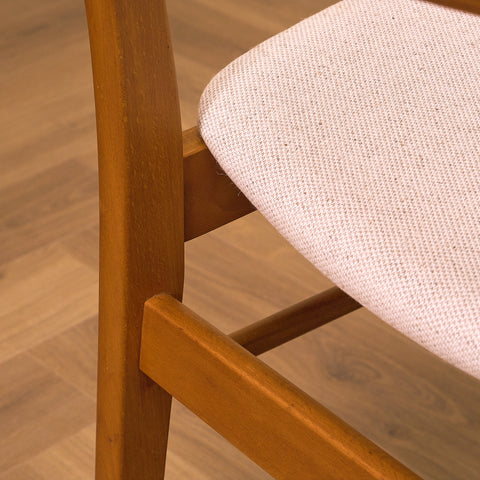 Danish dining chairs in oak and beech by Findahl
