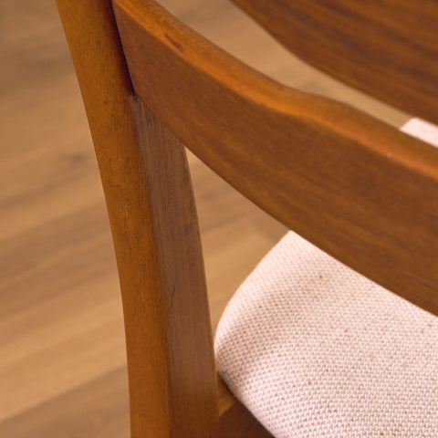 Danish dining chairs in oak and beech by Findahl