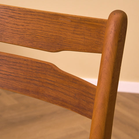 Danish dining chairs in oak and beech by Findahl