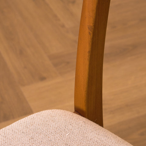 Danish dining chairs in oak and beech by Findahl
